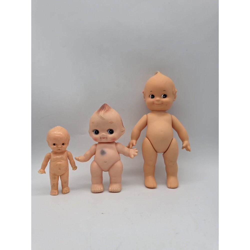Vintage Kewpie Dolls Jesco, Celluoid, Irwin Lot of 3
